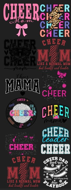 CHEER 60 inch Premade gang sheet