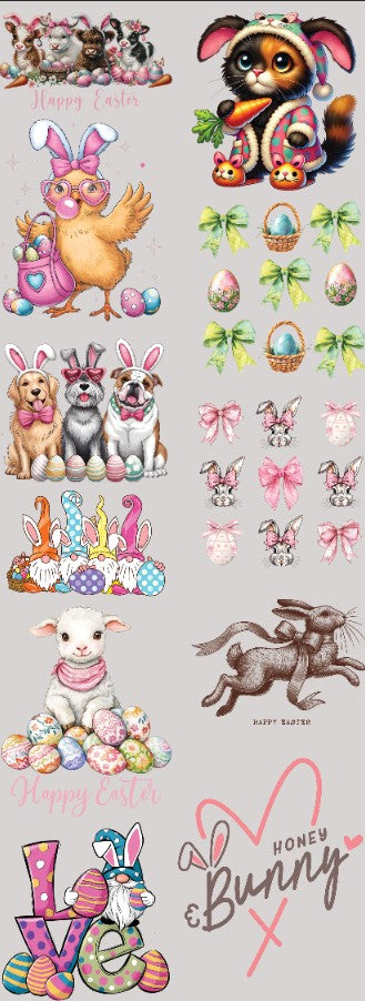 Easter=2 60 inch Premade gang sheet