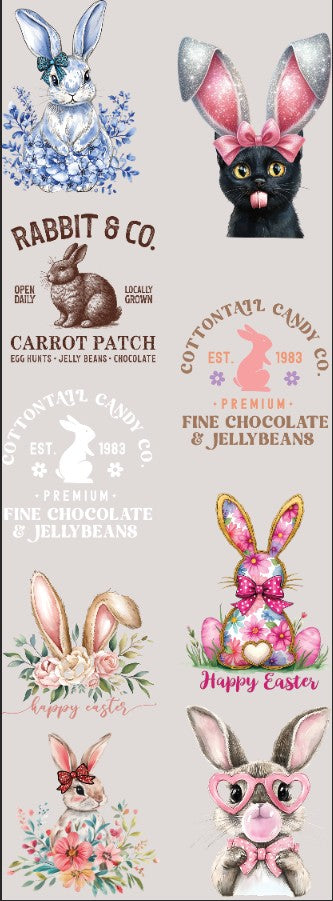 Easter=4 60 inch Premade gang sheet