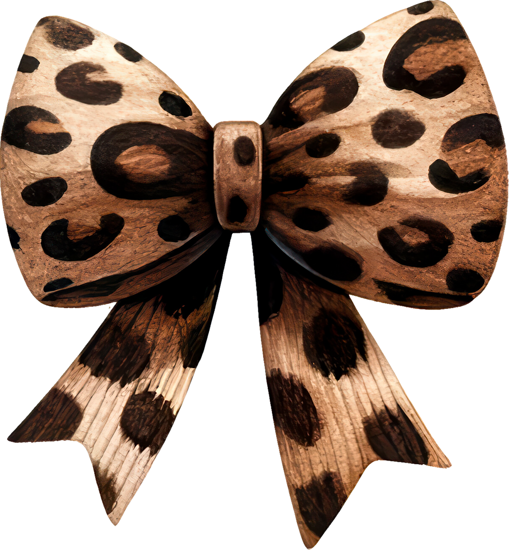CC-11 Leopard Bow (Copy) – Pink Iguana Prints