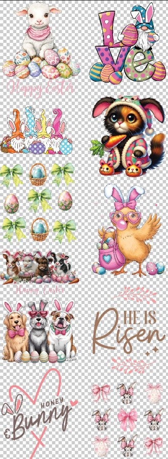 Easter 60 inch Premade gang sheet