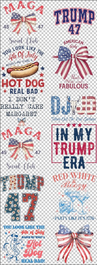 Patriotic   60 inch Premade gang sheet (Copy)