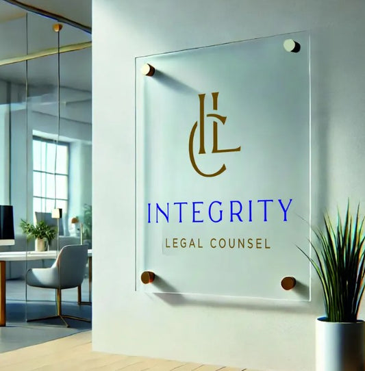 Custom Acrylic Business Logo Sign