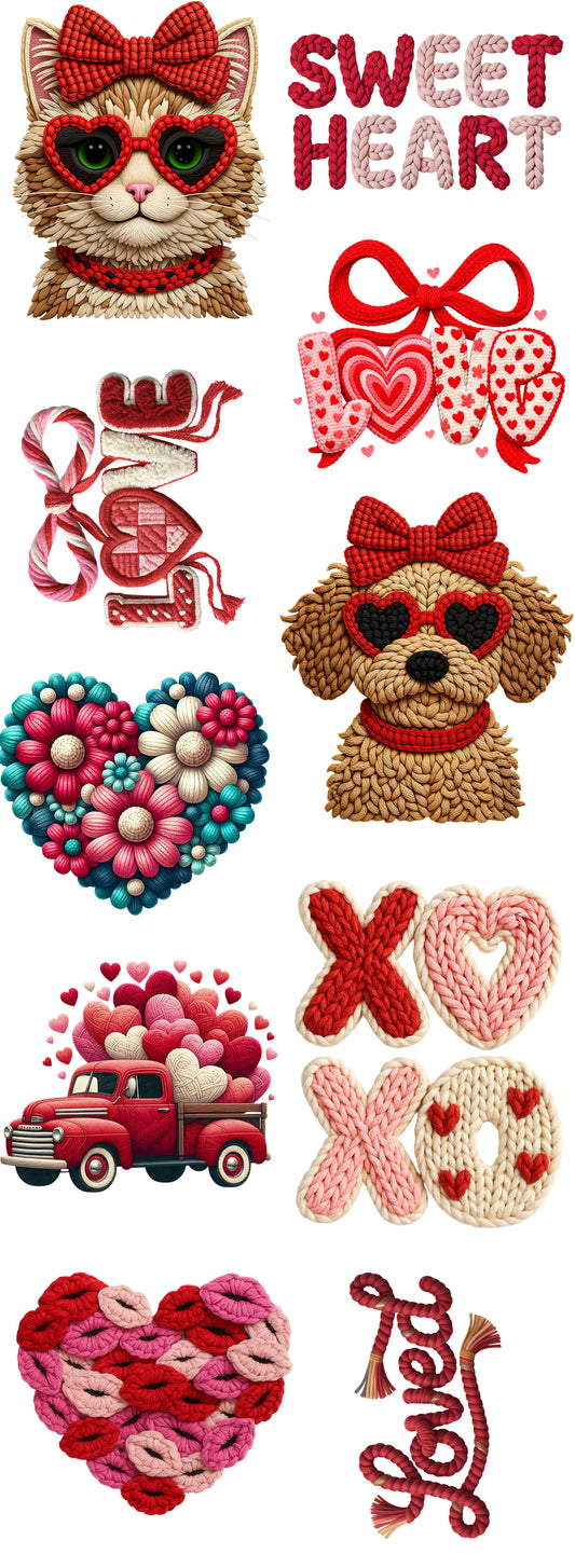 Valentine's Day Crochet 2 Gangsheet