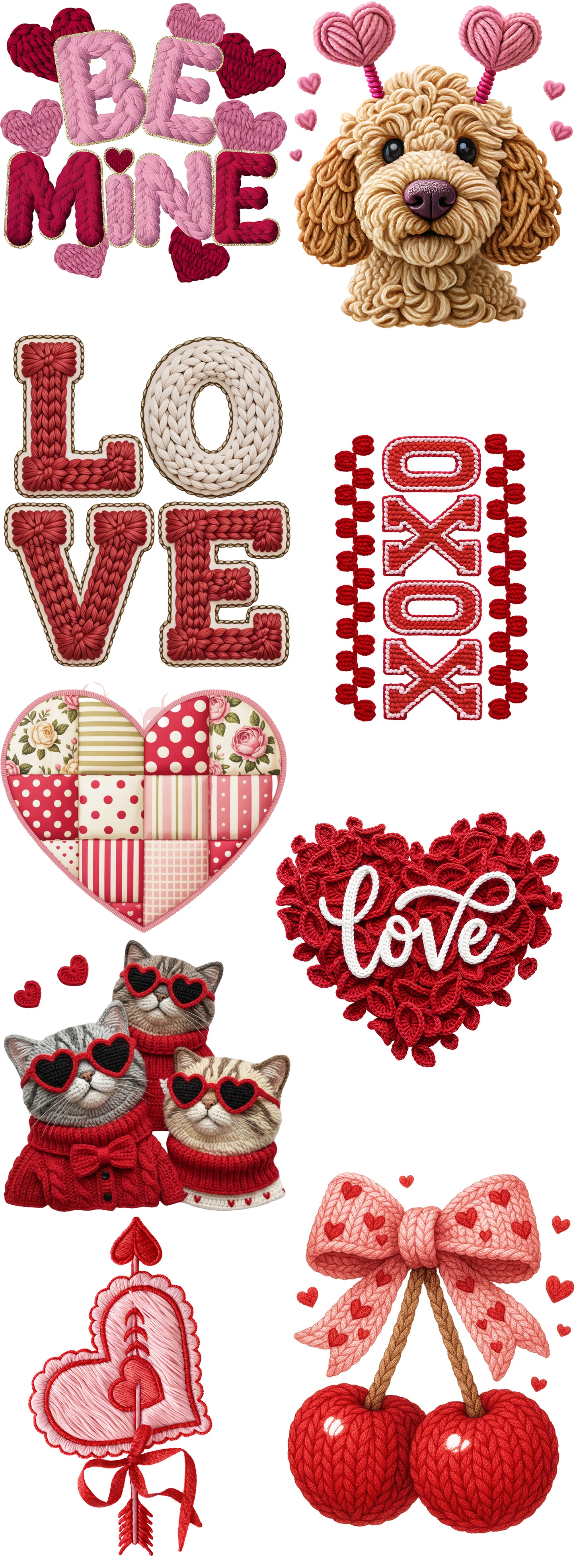Valentine's Day Crochet 3 Gangsheet